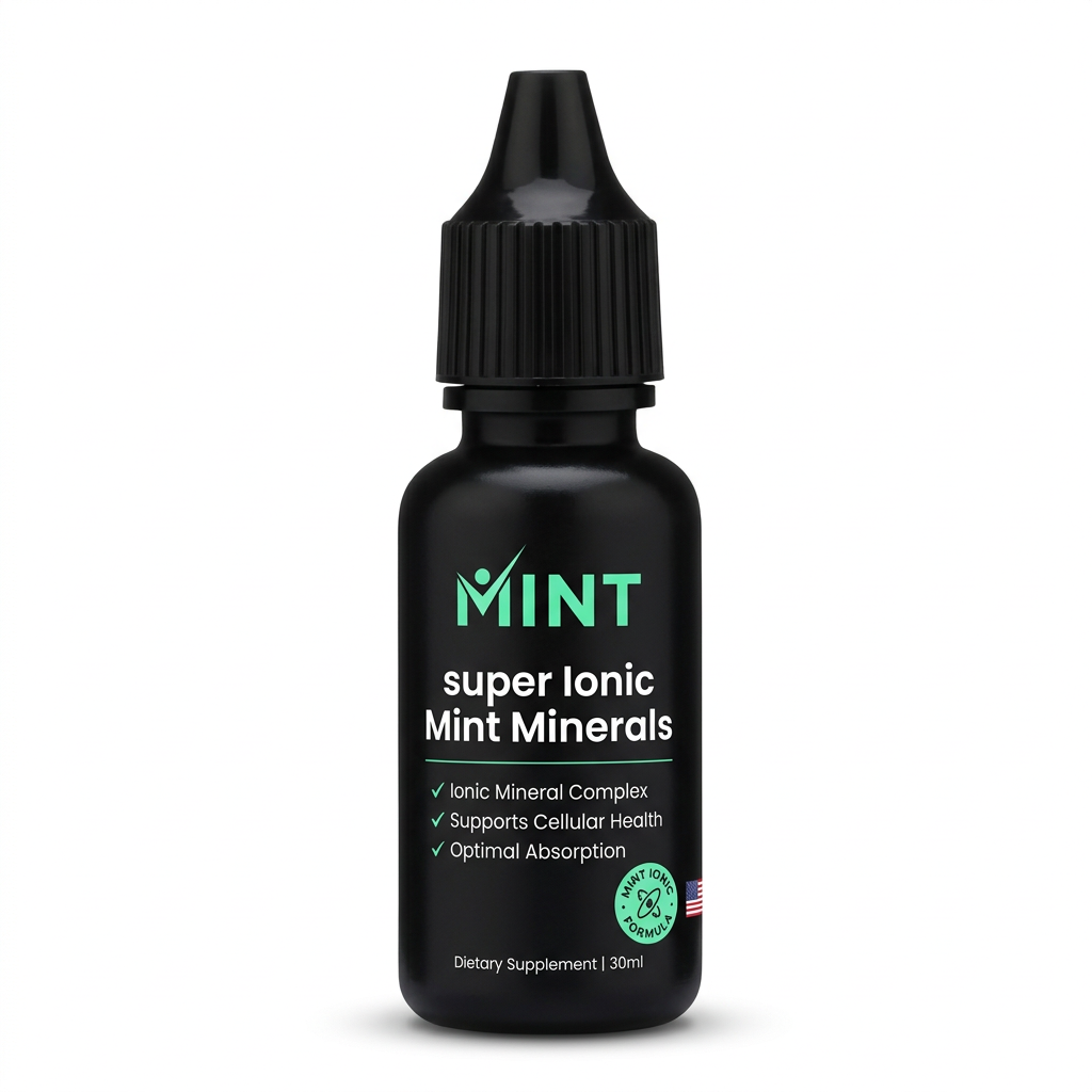 Super Ionic Mint Minerals — 30ml ionic mineral dropper bottle